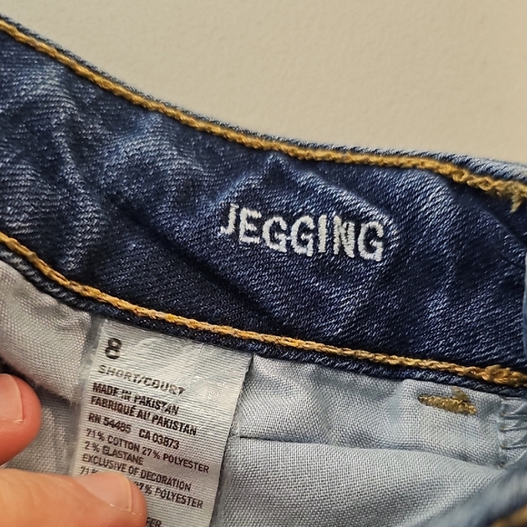 American Eagle Outfitters Size 8 Dark Blue Ankle Jeggings - Picture 8 of 9